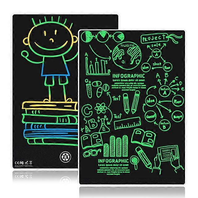 9.5Inch LCD Writing Tablet Double-Sided Drawing Table Electronic Graphic Board Reusable Handwriting Artist Pad For Kids & Adults