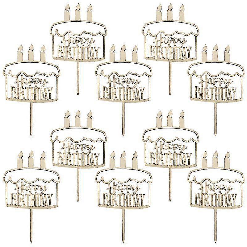 10pcs Birthday Party Cake Topper