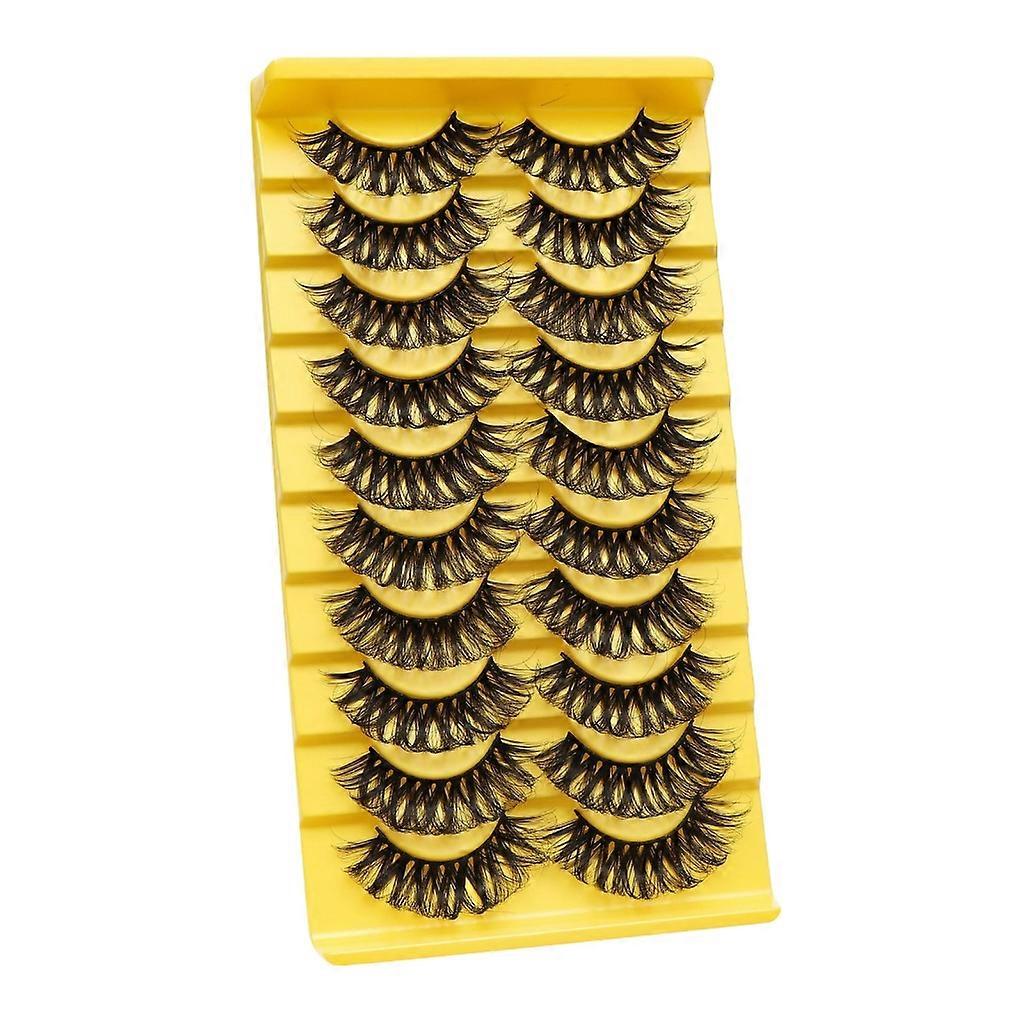 False Eyelashes Russian Strip Lashes Fluffy Fake-Eyelashes D Curl Wispy Eyelash