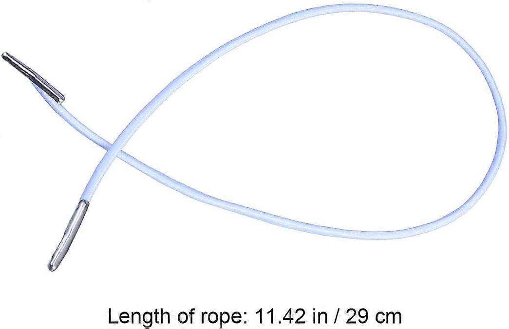 50PCS Elastic Barbed Cords Loop Stretch Round String with Metal Barbs Fastener