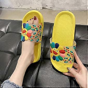 Unisex Voksen Flip Flop, Dusj & Bad Tøfler, Nye Badetøfler med Myk Bunn (Gul 40/ 41)