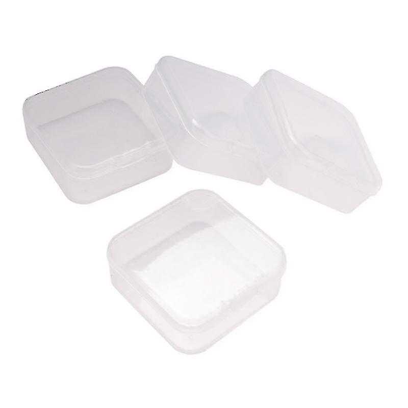Small Clear Plastic Beads Containers Box With Hinged Lid For Accessories,crafts,learning Supplies,s