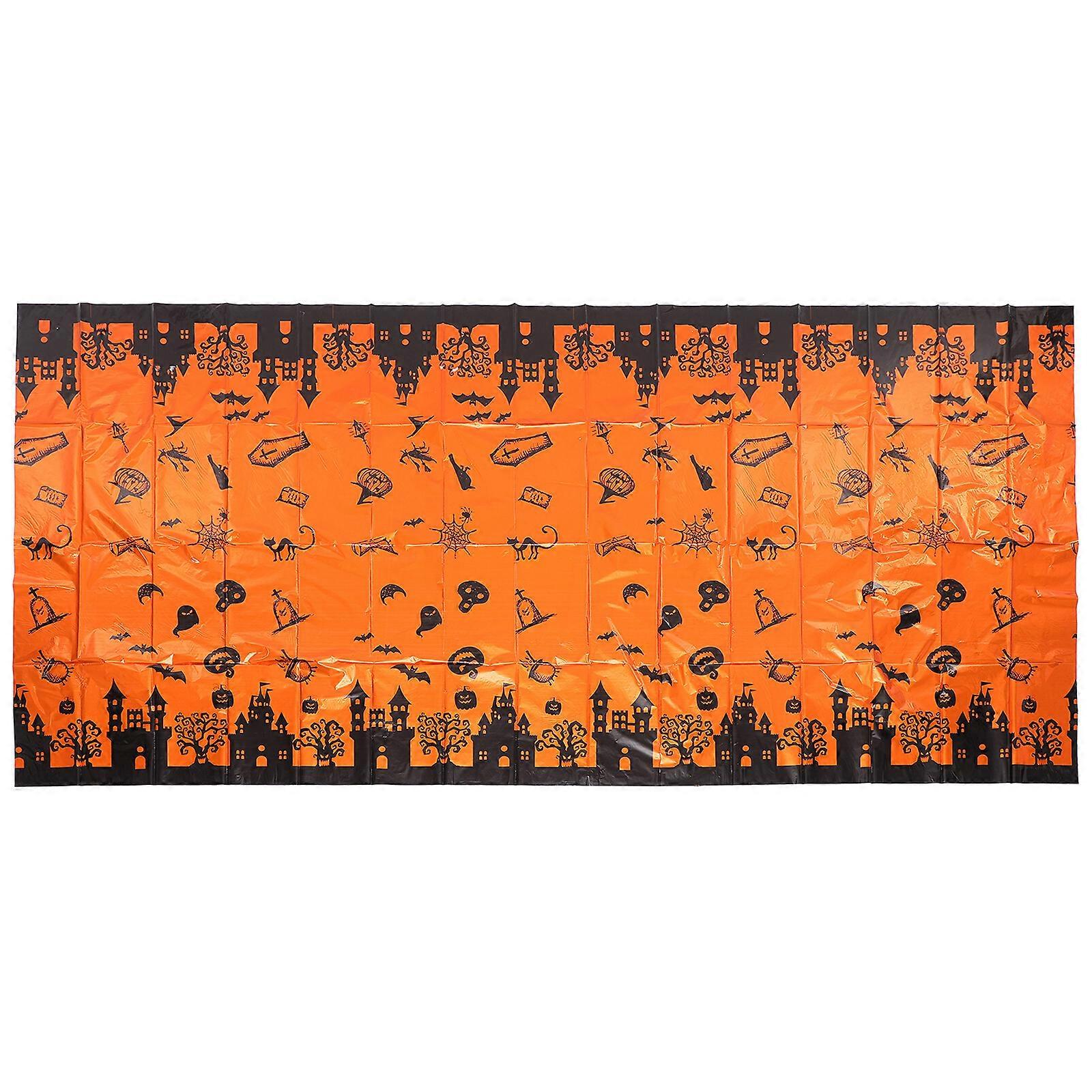 2 Pcs Halloween Tablecloths Dinner Tabletop Cloths Halloween Table Decorations