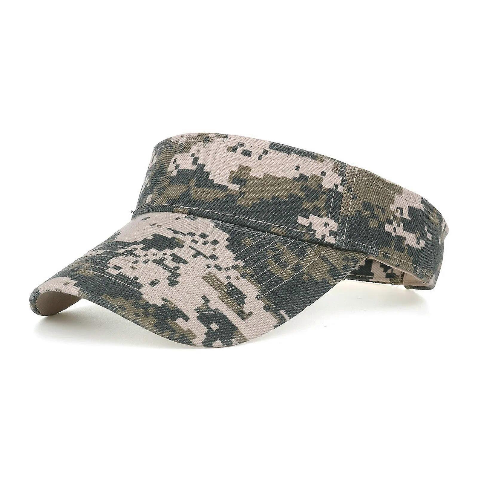 Camouflage Summer Breathable Sun Hats Men Women Adjustable Visor UV Protection Top Empty Sports Tennis Running Sunscreen Cap