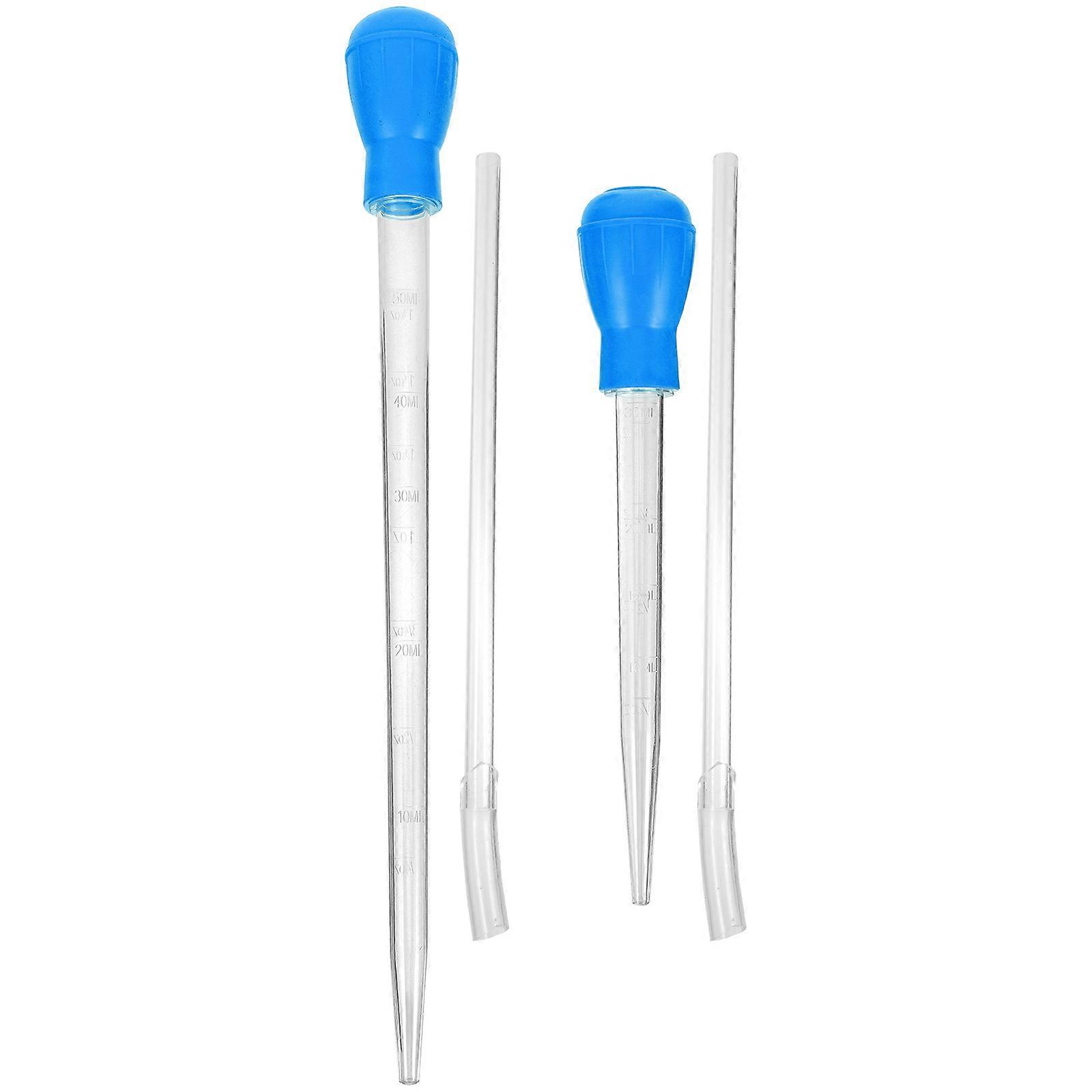 Comparer les prix de Tinksky 2 pcs Fish Tank Siphon Siphon Gravel Cleaner Main Fish Tank Cleaner Siphon Pump avec Tubes d’extension Bleu 42x5CM