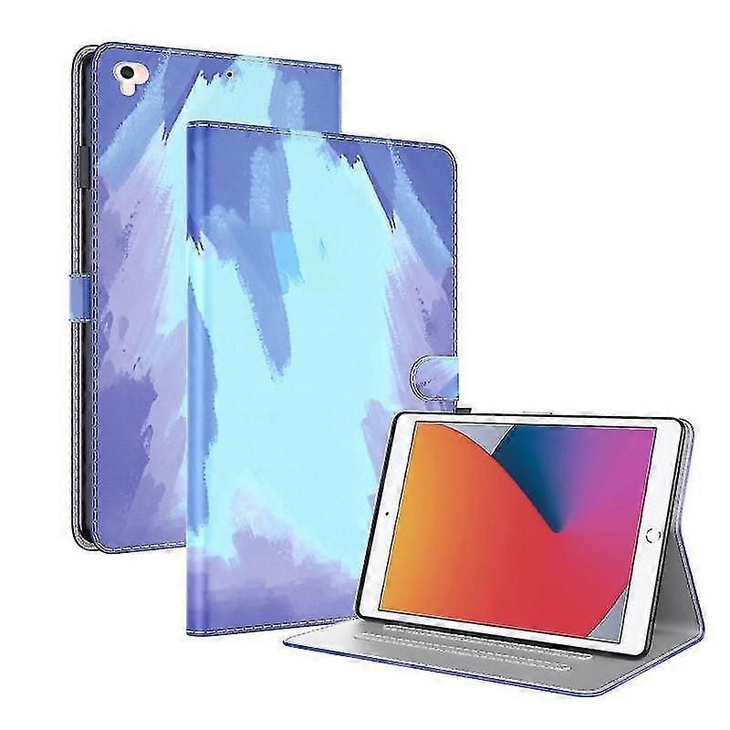 Watercolor Pattern Skin Feel Magnetic Horizontal Flip Pu Leather Case With Holder & Card Slots & Photo Frame & Sleep / Wake-up Function For Ipad 9.7 (