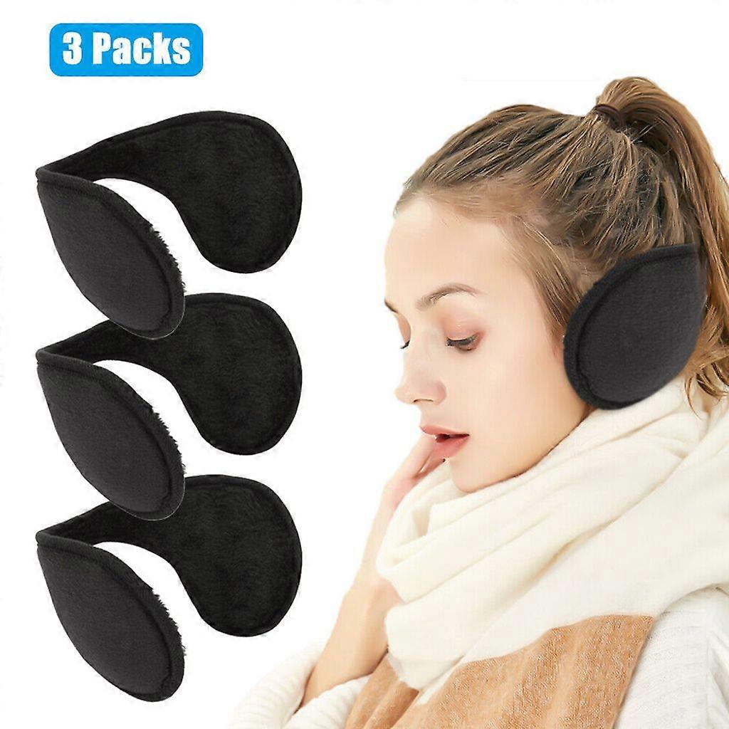 Small size ultra-soft earmuffs pure black*3