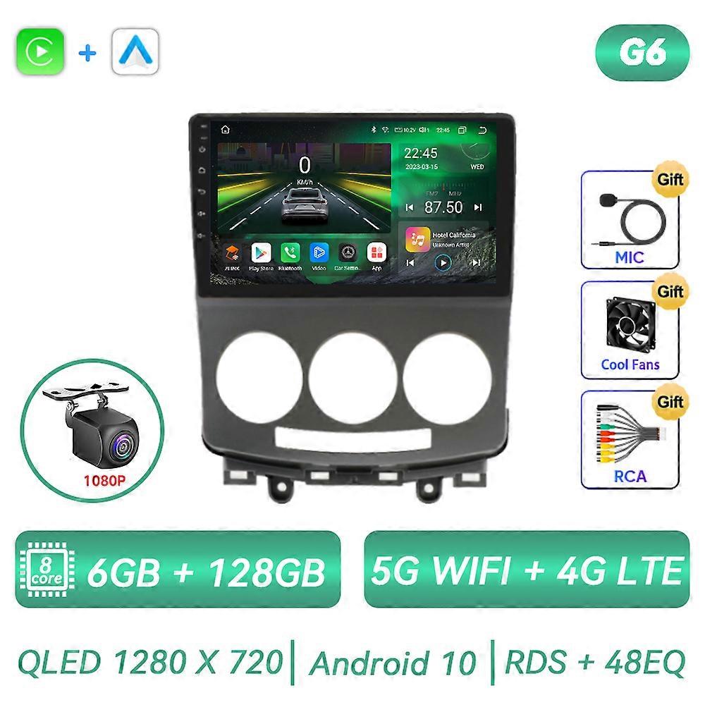 Android Car Radio For MAZDA 5 2005 2006 - 2010 Carplay GPS Navigation Auto Stereo DSP Multimedia Video Player QLED Touch Screen