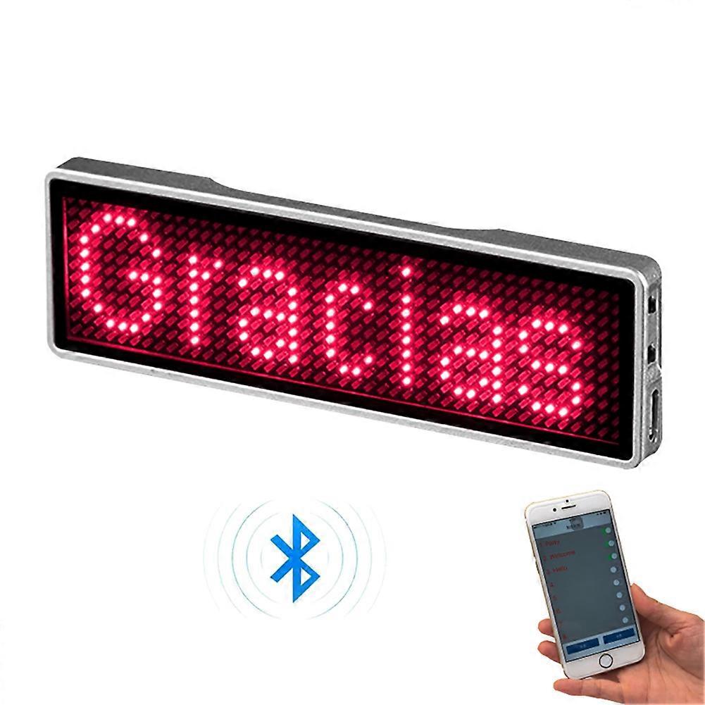 Nieuw Oplaadbare Digitale LED Badge Mini Bluetooth LED Display LED Naambord 2023 Nieuw