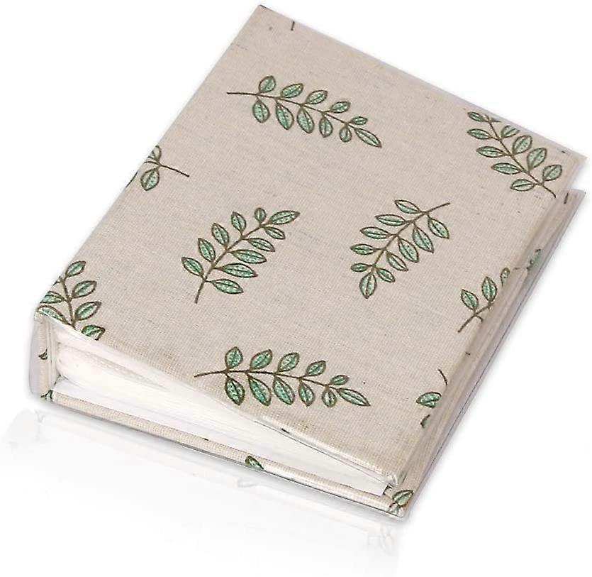 قماش 100 جيوب ألبوم صور تخزين الصور حالة 4x6 صور مع حامي بلاستيكي شفاف (ورقة)