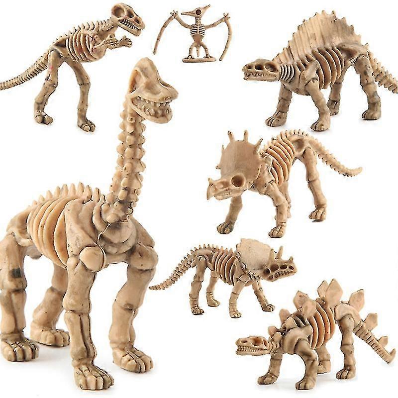 12pcs Dinosaur Skeleton Fossils Figures Toys