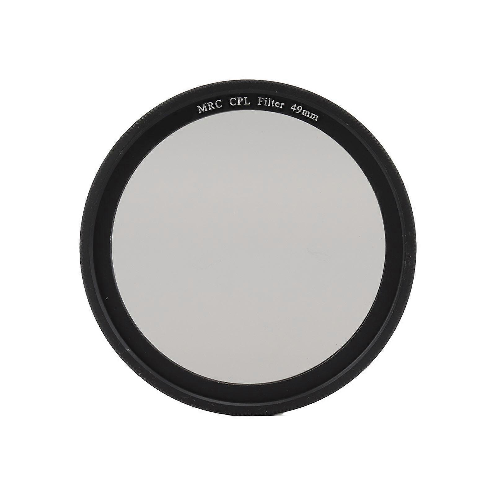 Lightdow MRC CPL polarisator filterlinse cirkulært polariserende filter med tynd ramme multibelagt 49 mm / 1,9 tommer