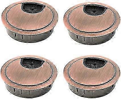 4 st kabelgenomföring för skrivbordsbordsgenomföring zinklegering diameter 50 mm