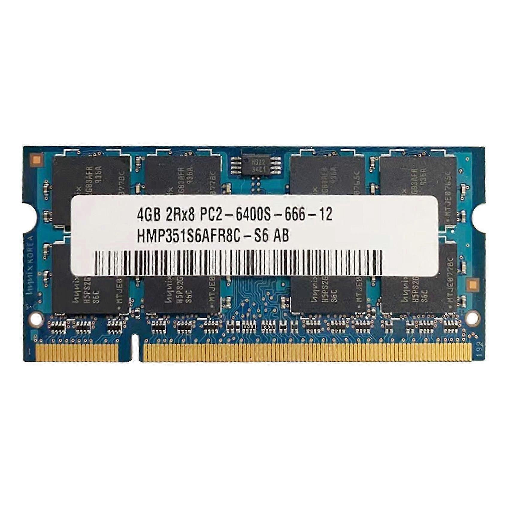 DDR2 4GB 800Mhz Laptop Ram+Cooling Vest PC2 6400S SODIMM 2RX8 200 Pins suitable for AMD Laptop Memory RAM