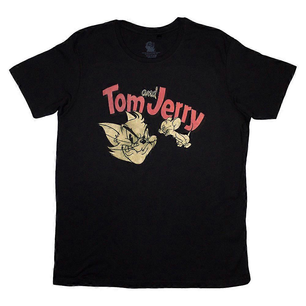 Tom And Jerry Retro Logo T Shirt