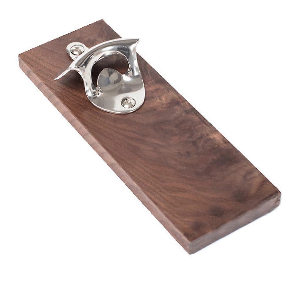 Magnetic Beer Opener - Wall Mounted Bottle Opener with Auto-Catch Function