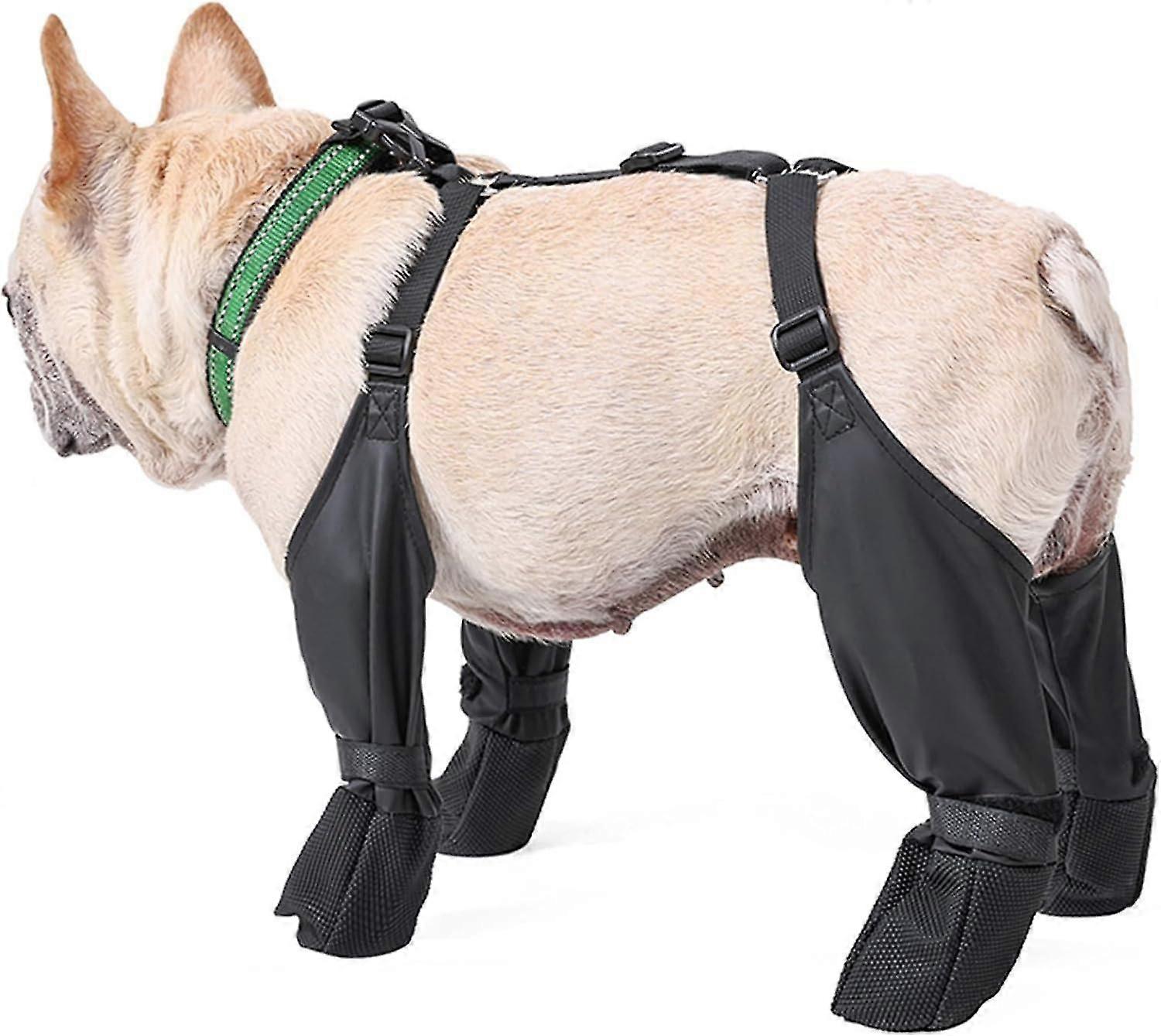 Köpek Kaymaz, Yardımcı Kayışlı Su Geçirmez Köpek, Sağlam Kauçuk Tabanlı Köpek Ayakkabıları, Düşme Önleyici Köpek Yürüyüş Patikleri