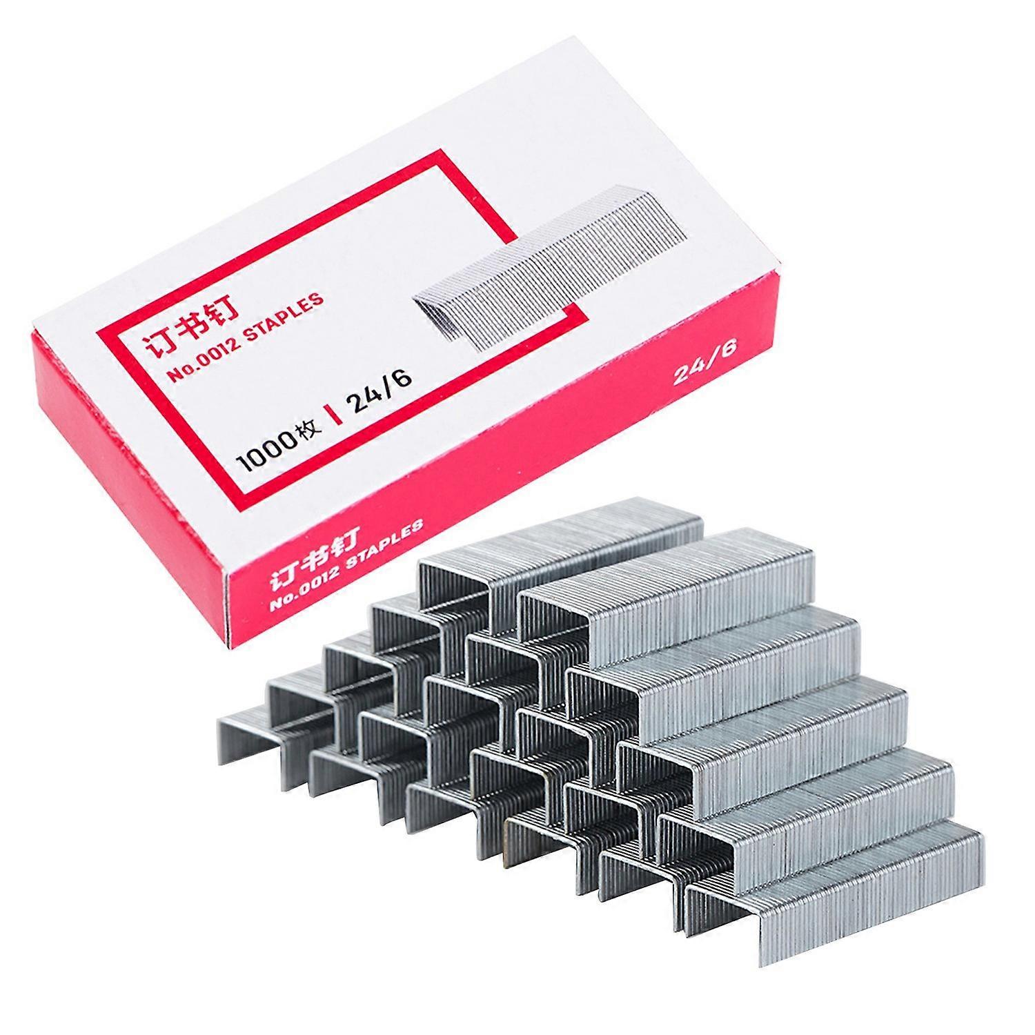 Staple General 1000 Pcs 24/6 Thickened Electroplating Incisive Stitching Metal Material Stapler Acce