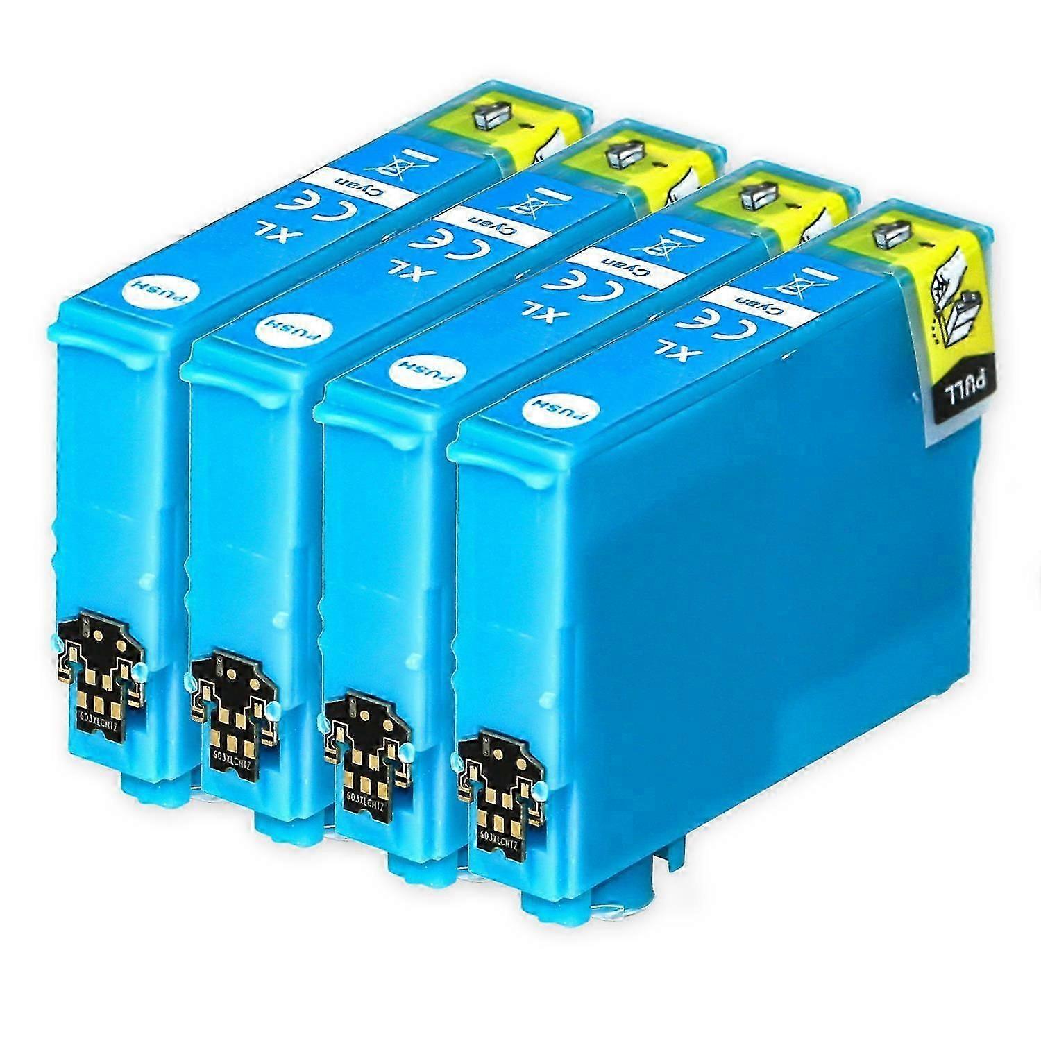 4 خراطيش حبر سماوي لتحل محل إبسون T1812 (سلسلة 18XL) متوافقة / غير OEM من أحبار Go