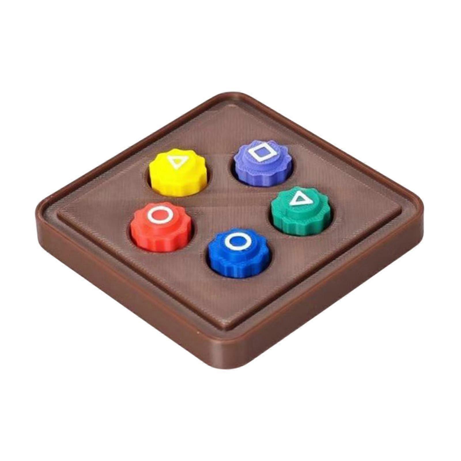 Stone Catching Game with Base Classic Grasping Stone for Club Birthdays Gift square base