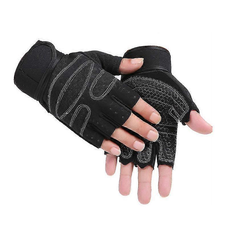 Exercice Musculation Haltérophilie Gants de sport Musculation Musculation Entraînement Support de poignet Wrap Fitness Gym Gloves