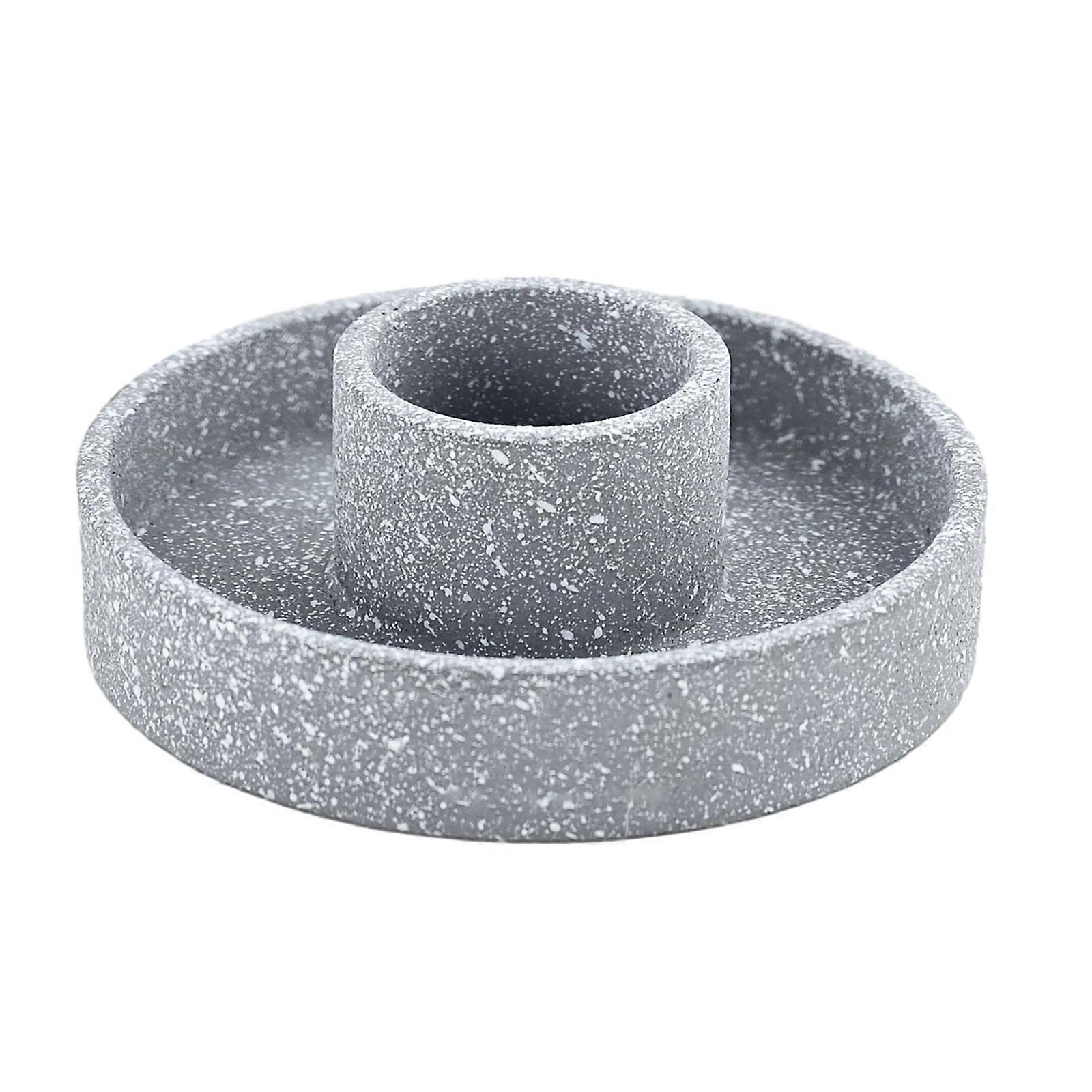 Røgelse Holder Røgelse Bakke Skål Bundt Smudge Skål Røgelse Bakker til Rigdom og Held Ornament grå