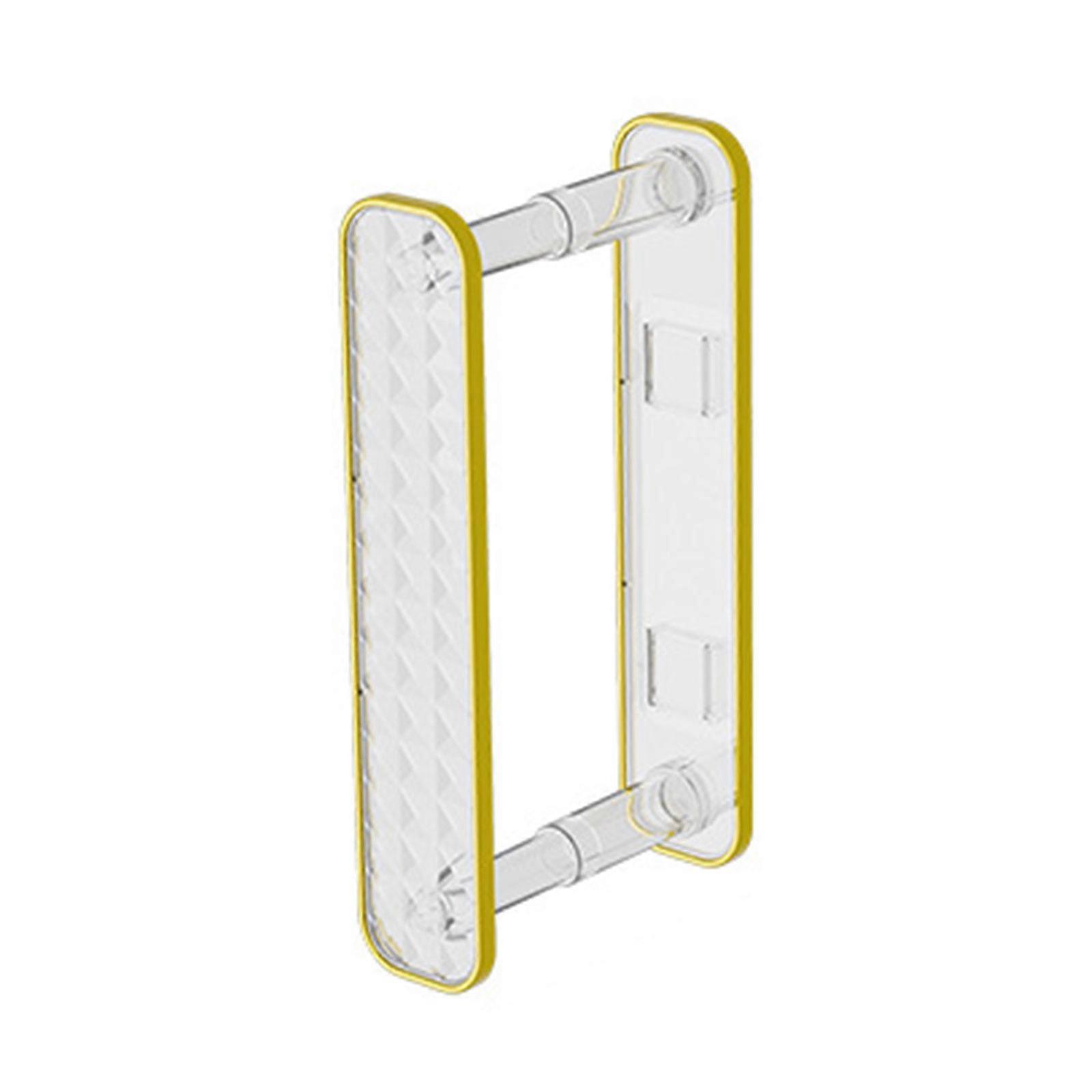 Waterproof Double-Layer Retractable Hanger Wall-Mounted Rack Suitable for Coat Hanger Storage in Wardrobes and Bathroom  Transparent gold