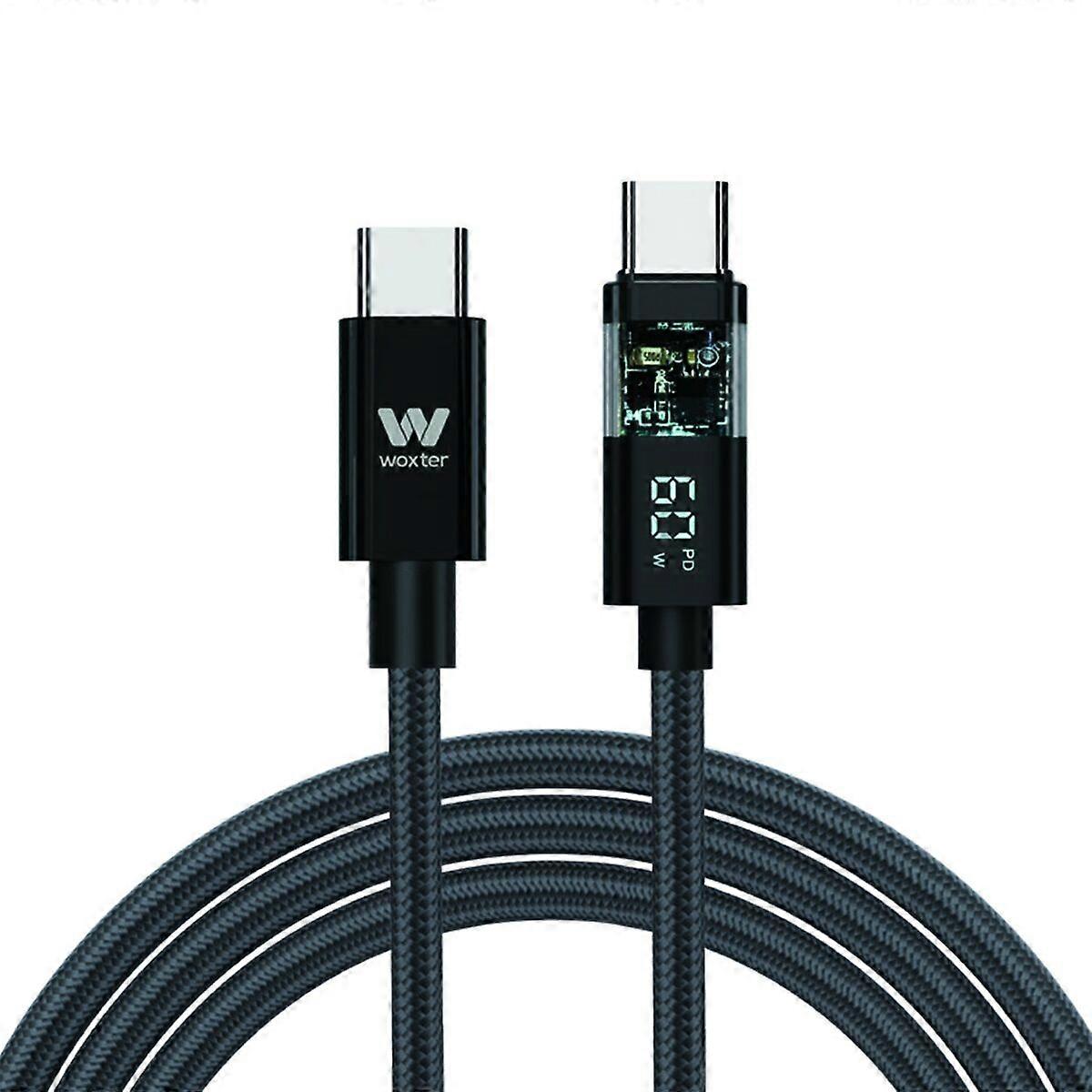 Câble USB-C Woxter Noir 2 m