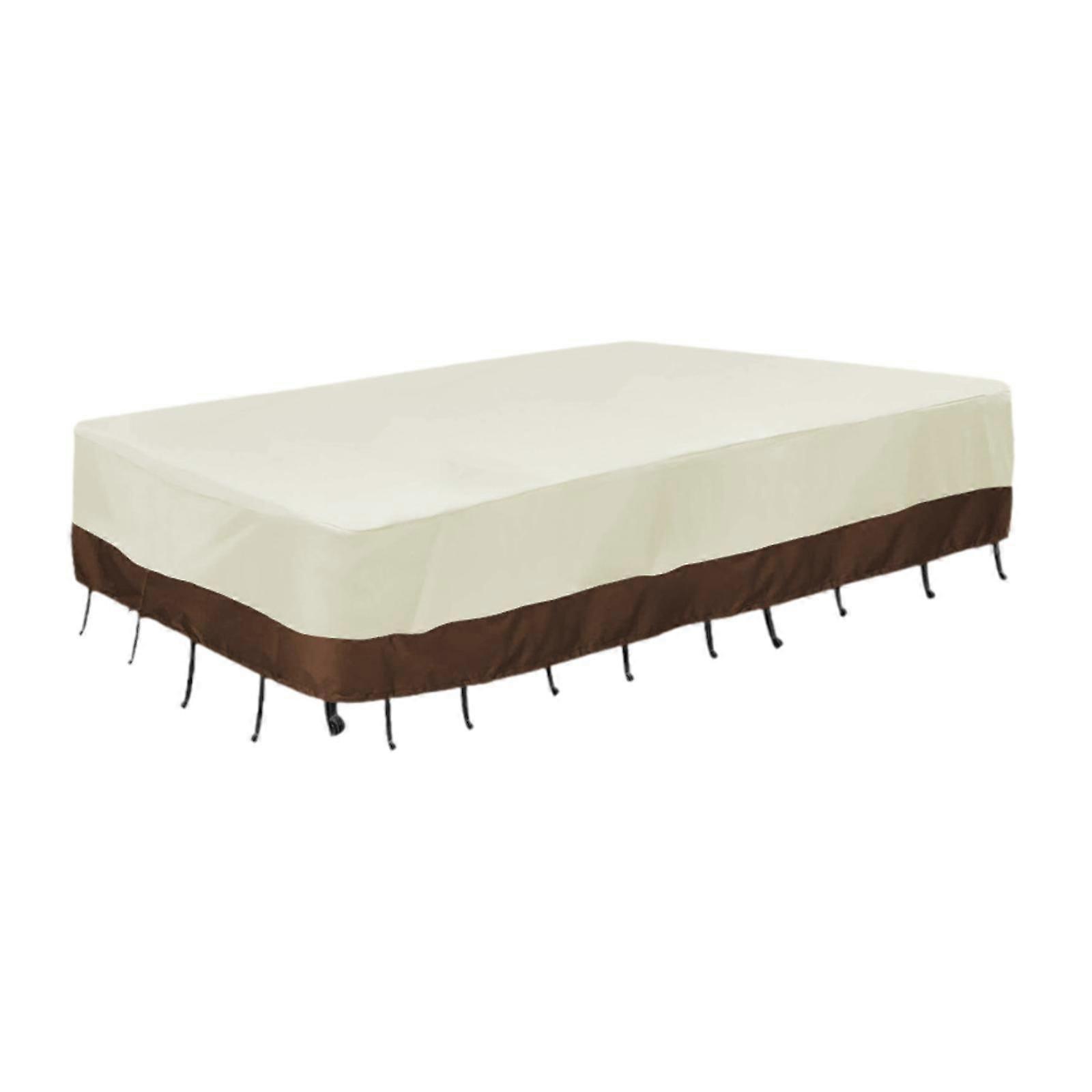 סט ריהוט פטיו כיסוי חיצוני הגנה על ספה לגינת חורף בחצר האחורית