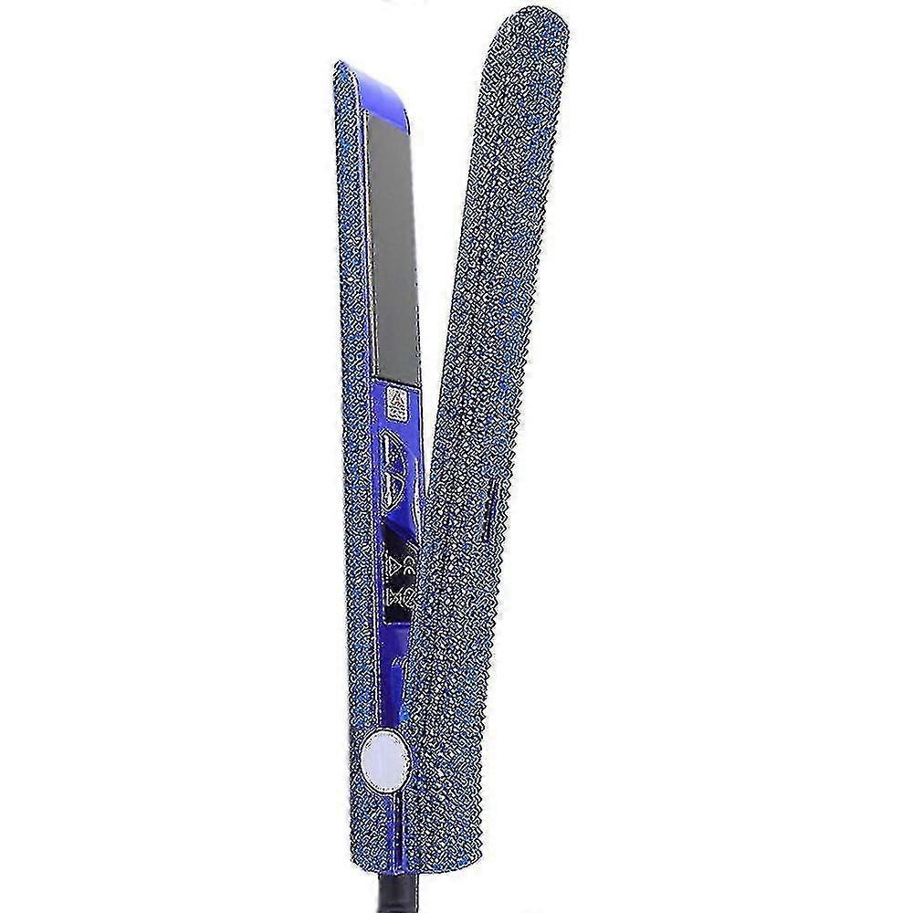 Professional Straightener And Curler, Dorisilk Titanium Flat Iron Diamond Straightener, 2 In 1 Straight Curler -ys