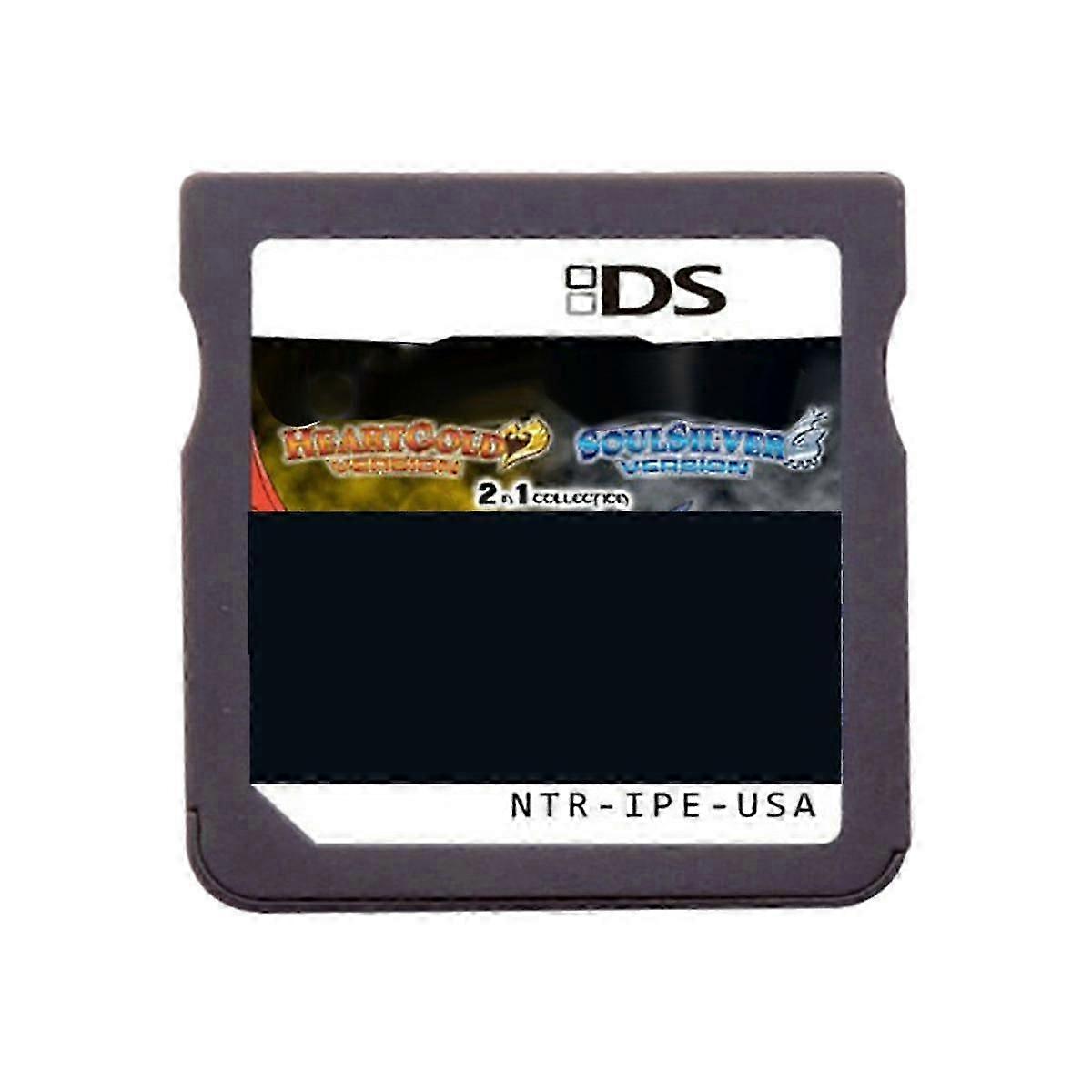 HeartGold SoulSilver 2 in 1 NDSi Liteビデオゲームコンソール英語米国版のゲームカード