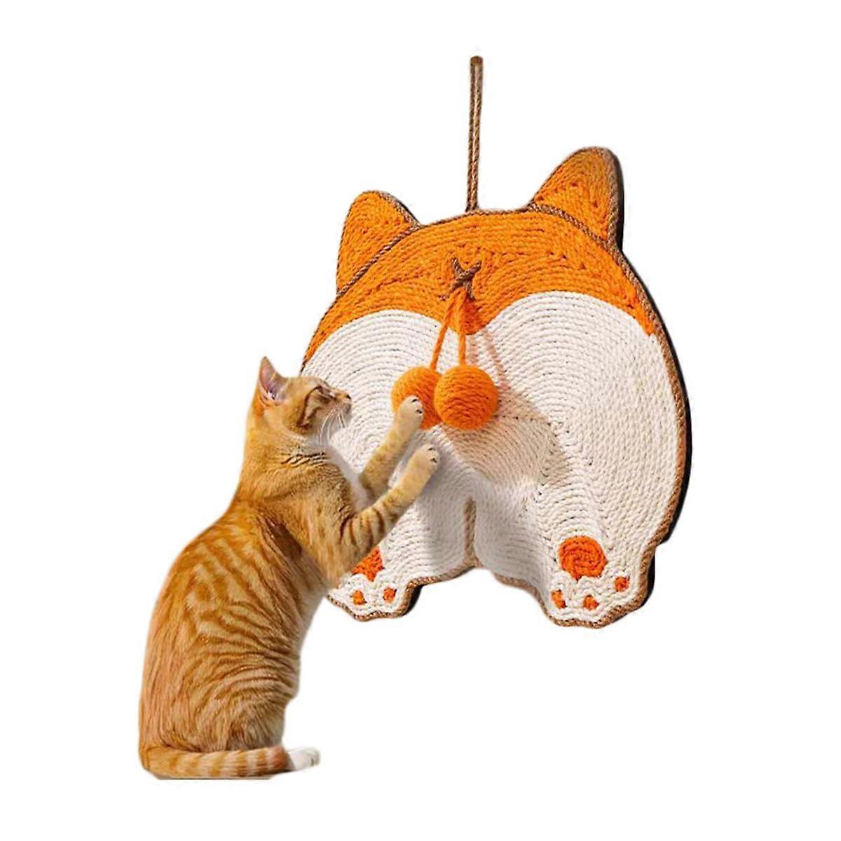 Cat Scratch Mat - Cisal Material Cat Scratcher for Indoor Cats, 15.7x13.3 Inch Durable Cropping Board, Sofa & Carpet Protector