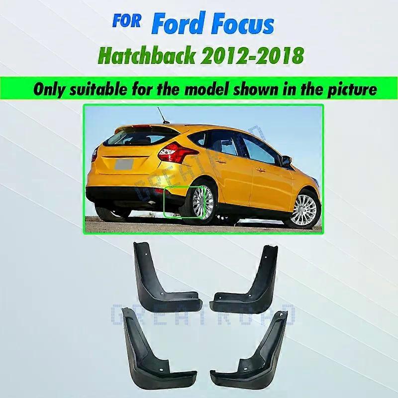 Exquisite Car Mud Flaps Mudguards Mudflaps Splash Guards for Fender Accessories For Ford/Focus 3 MK3 Hatchback 2012-2018 2013 14 15 16 17