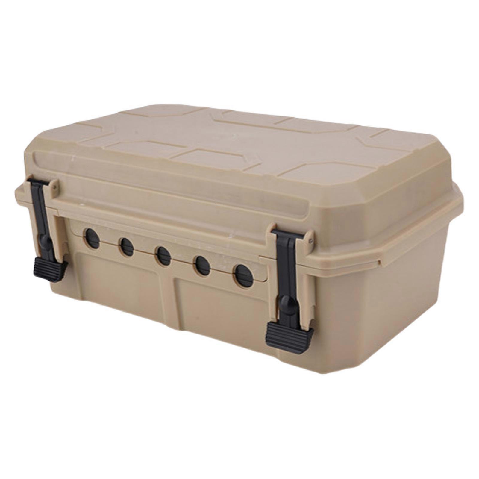 Heavy Duty Outdoor Electrical Box with Gasket Entry Point for Secure and Dry Connection khaki