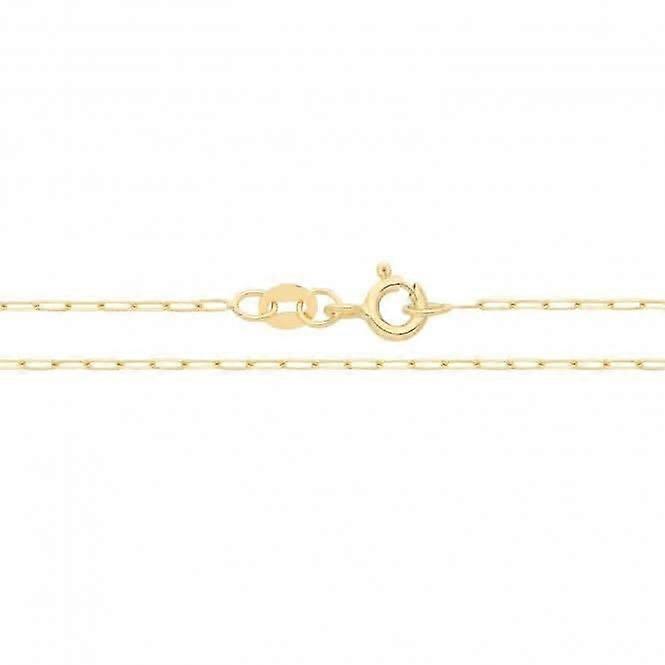 9ct Gold Dainty Paperclip Chain Necklace