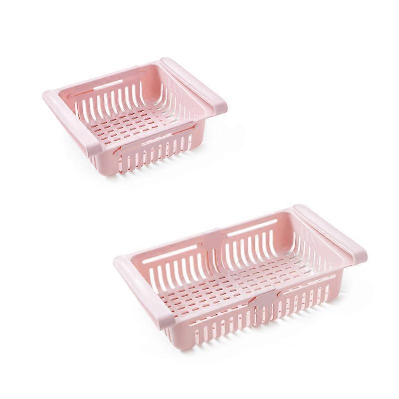 Fridge Drawer Organizer Retractable Multifunction Space Saving Refrigerator Storage Box