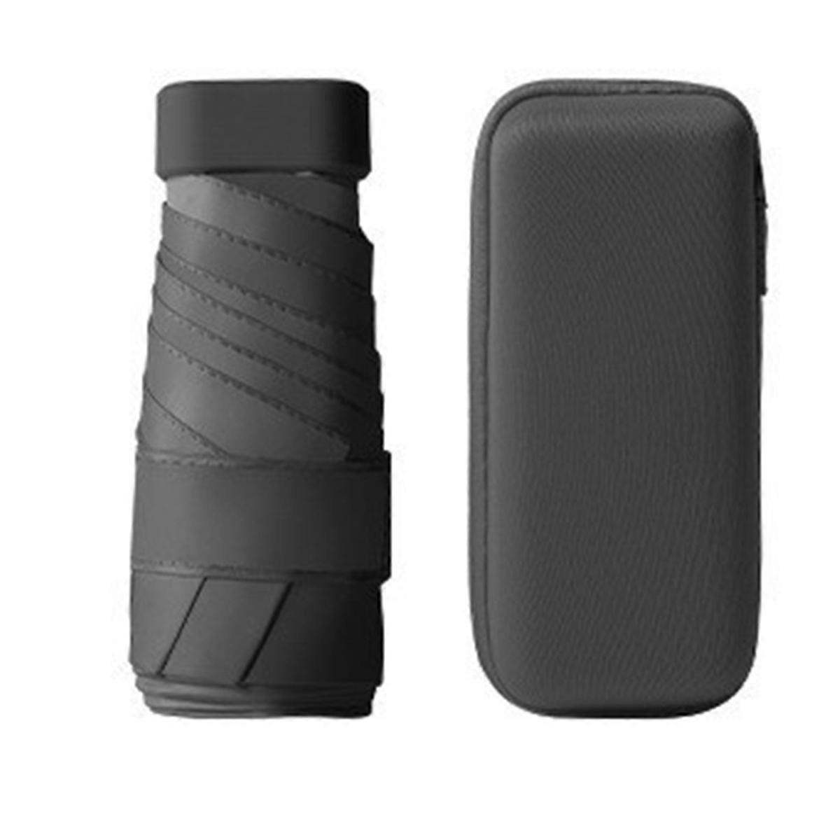 Six Fold Card Umbrella Portable Pocket Capsule Umbrella Anti-Ultraviolet for Rain and Shine Sunscree
