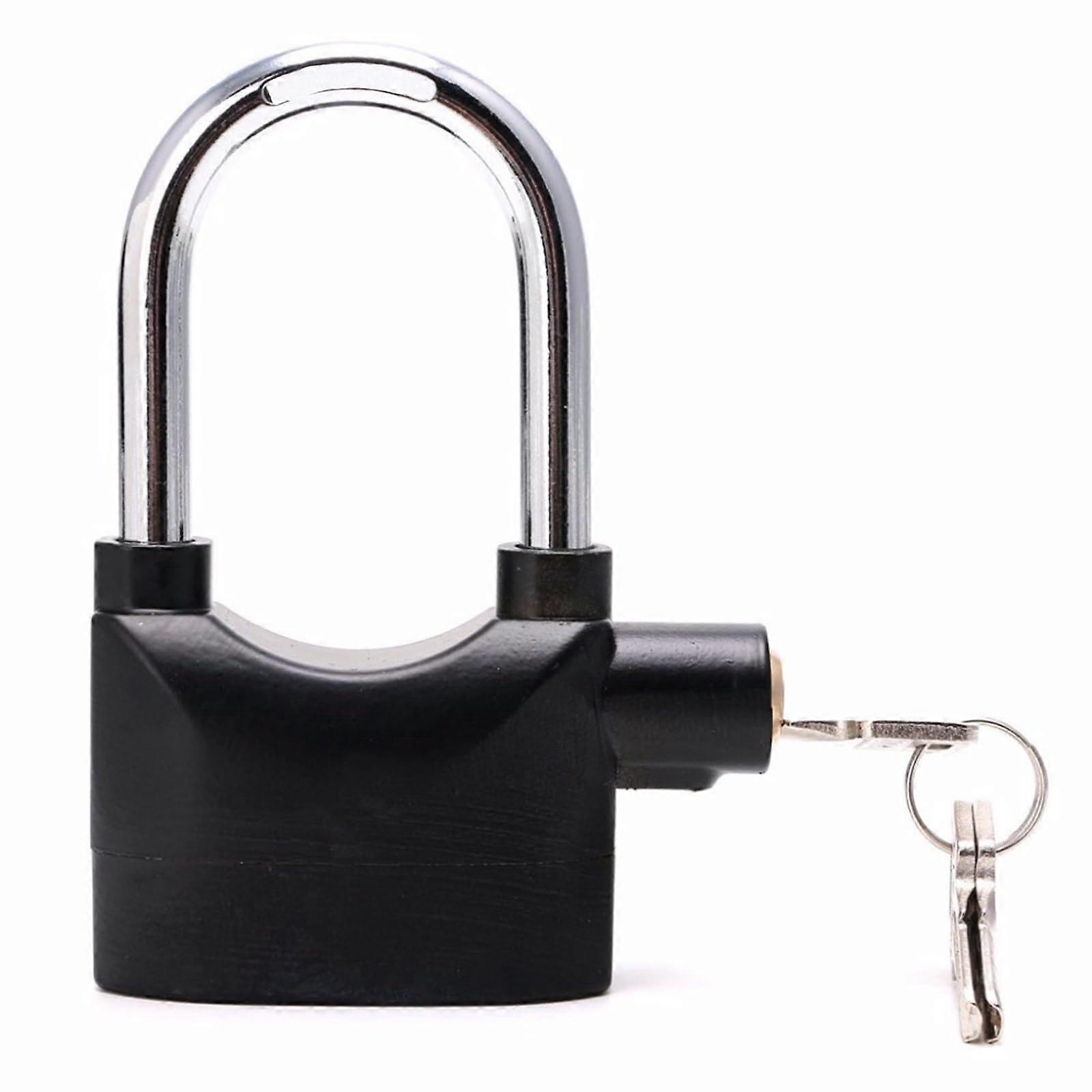 Rustproof Anti-Theft Alarm Padlock for Outdoor Use, Heavy-Duty Steel, 70mm Size, Keyless Security Lock