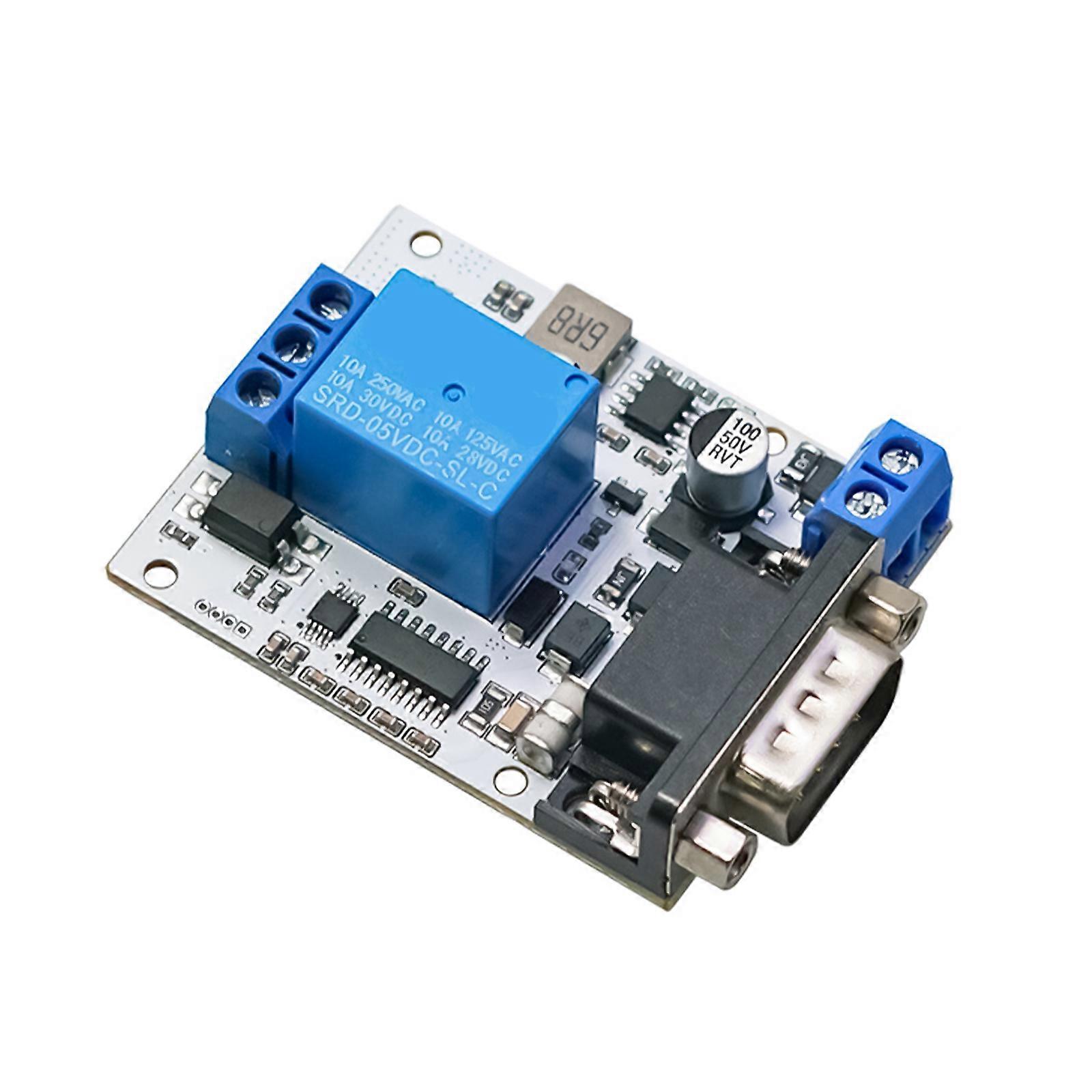 Modbus RTU Röle Modülü RS232 5-32V Kartı Güç Kaynağı 8 bit MCU SP3232 Anahtarlama Kartı Ev Aletleri Aksesuarları için Çok Renkli