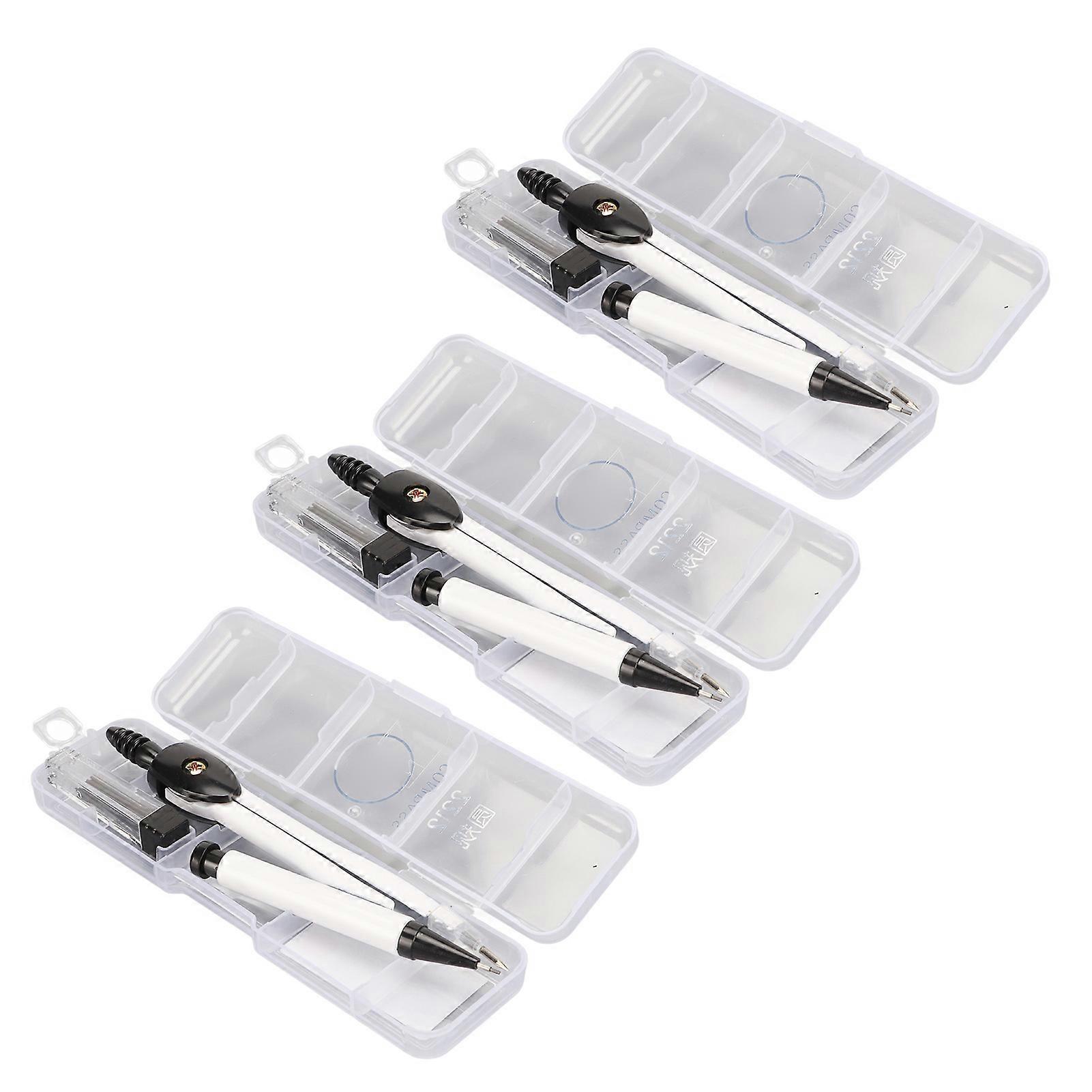 Pencil Compass Student Exams Metal Compass for Geometry Drafting Technical Drawing Engineering