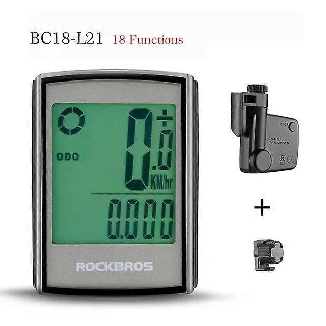 Waterproof Bicycle Computer LCD Backlight Stopwatch Wireless Cycling Bike Computer Speedometer Odometer MTB Accessories