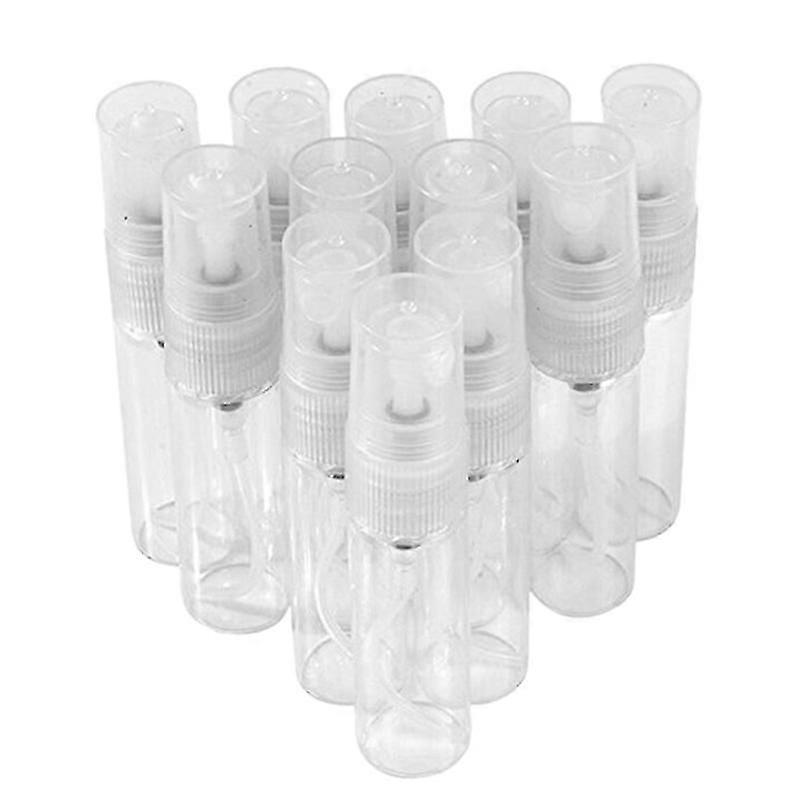 25Pcs Mini 5Ml Glass Refillable Travel Perfume Empty Bottle Atomizer Pump Spray