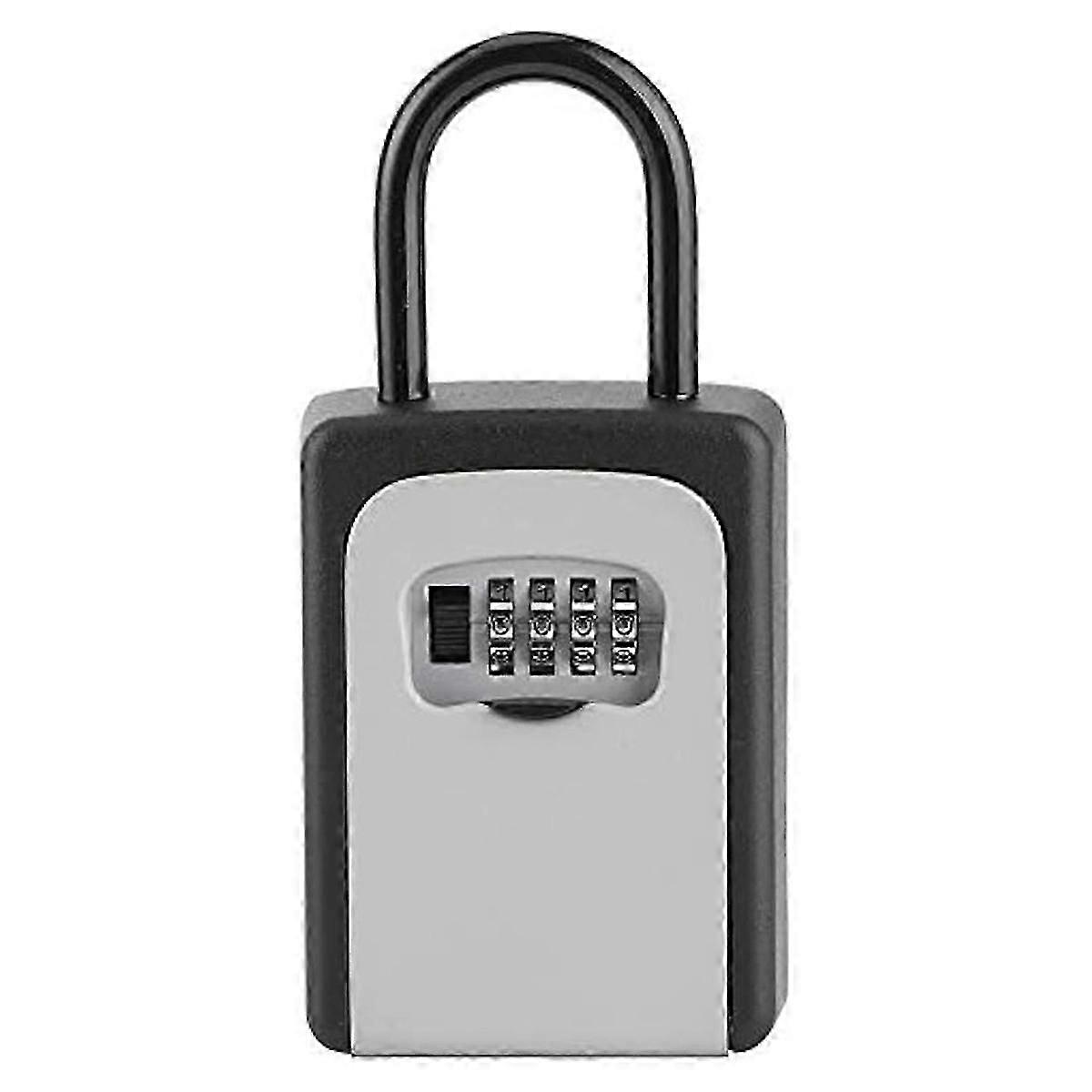 Key Lock Box ,Wall Mounted Key Lock Safe Box Aluminum Alloy Household, Security Lock Box for Home