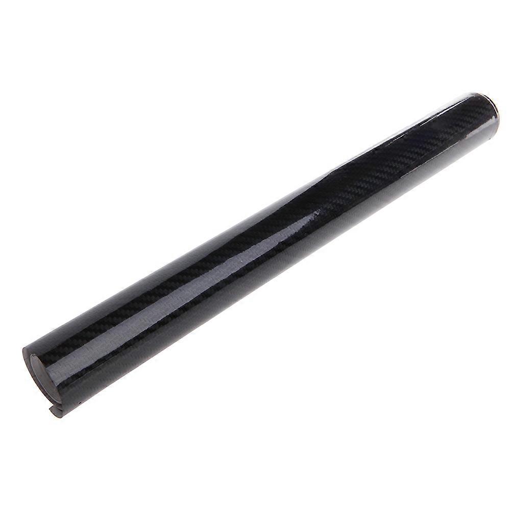 12 « x 60 » voiture 5D Ultra brillant noir en fibre de carbone vinyle wrap autocollant autocollant