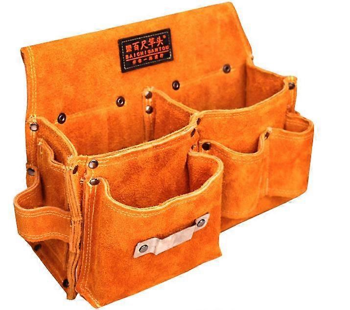 Deréktáska asztalos deréktáska bőr szerszámszíjak kalapácstartóval FG