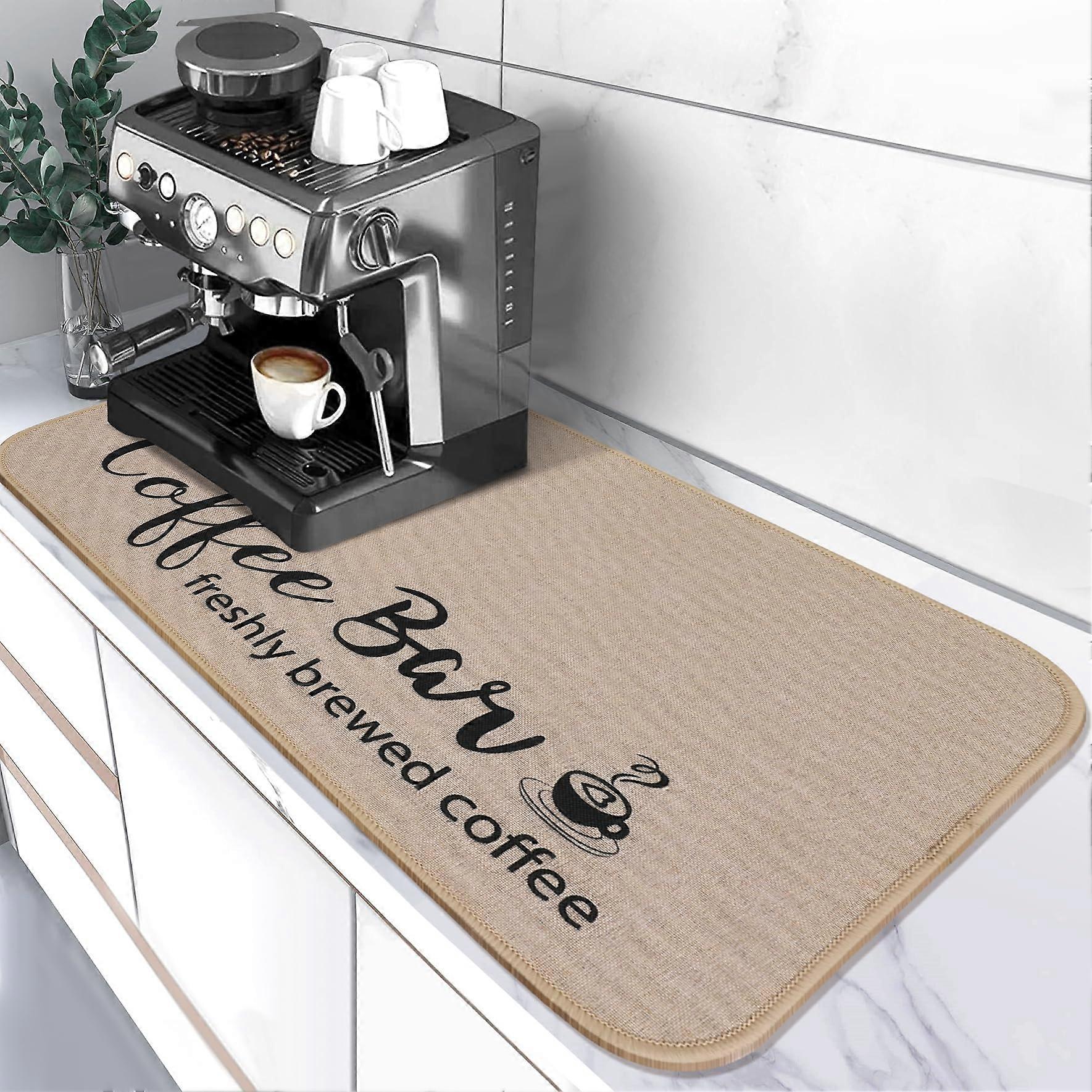Super Absorbent & Cuttable Dish Drying Mat 17x32 Inch Size For Kitchen Counter, Dish Drying Mat, Cuttable Design