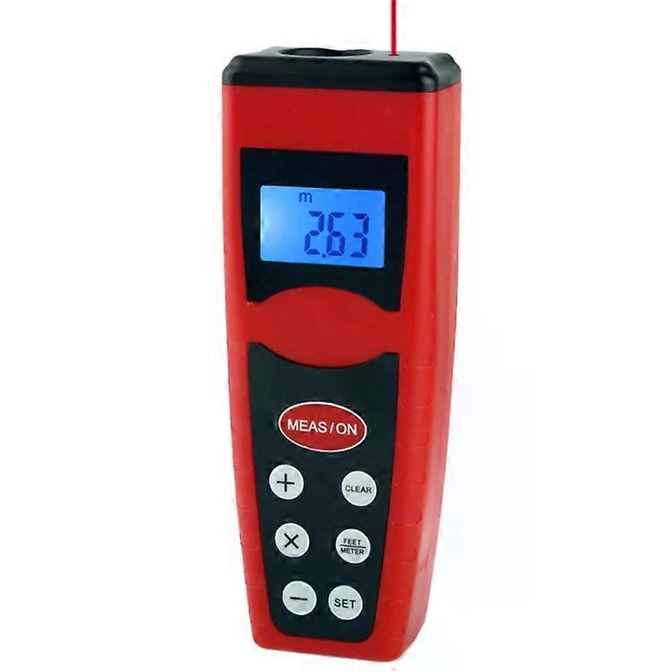 Ultrasonic Distance Measurer with Laser Pointer-Range 0.5-18m,