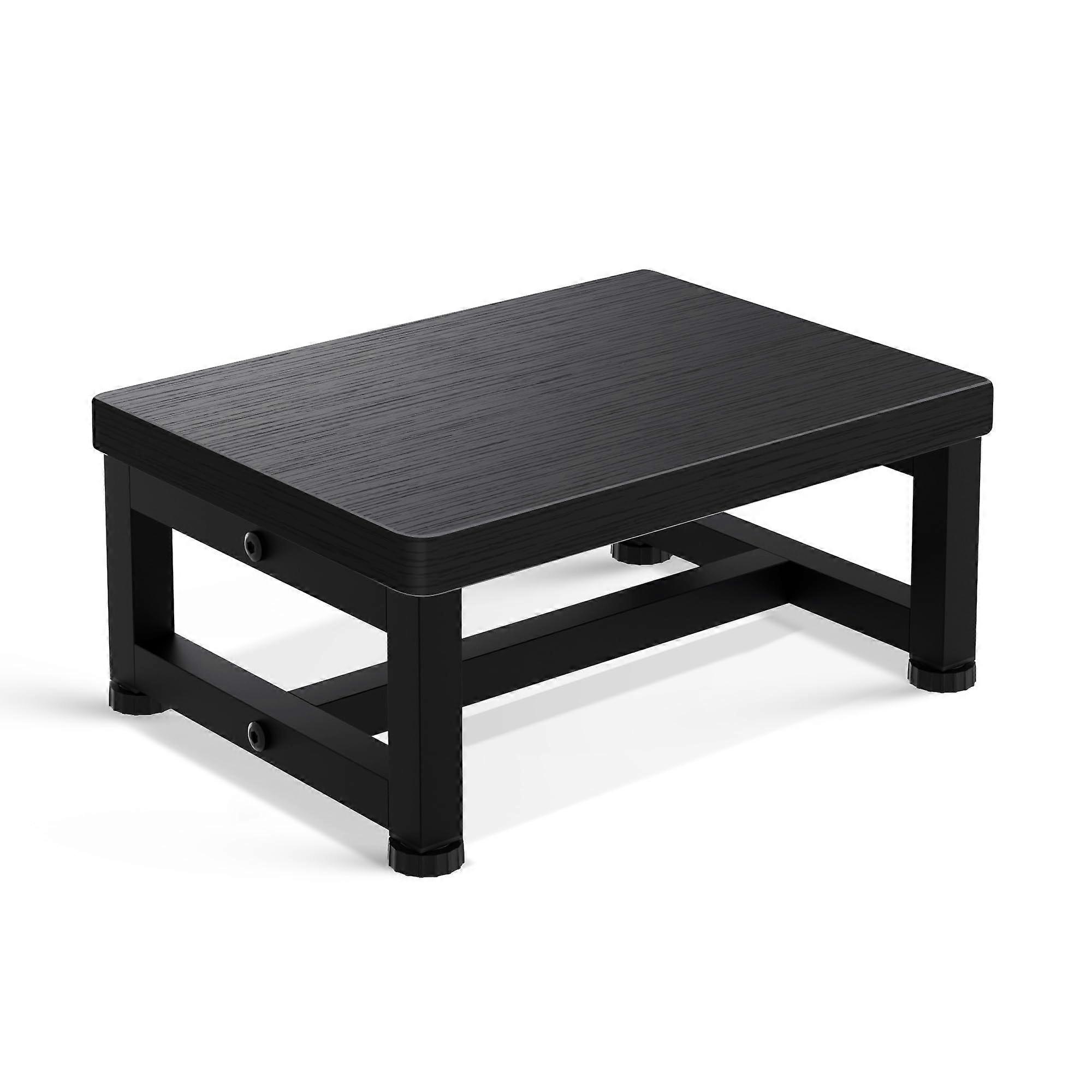 مقاعد خطوة خشبية متينة للأسرة المرتفعة والمطبخ والحمام وغرفة النوم - دائم وغير قابل للانزلاق وتصميم 2 طبقة في النهاية الطبيعية