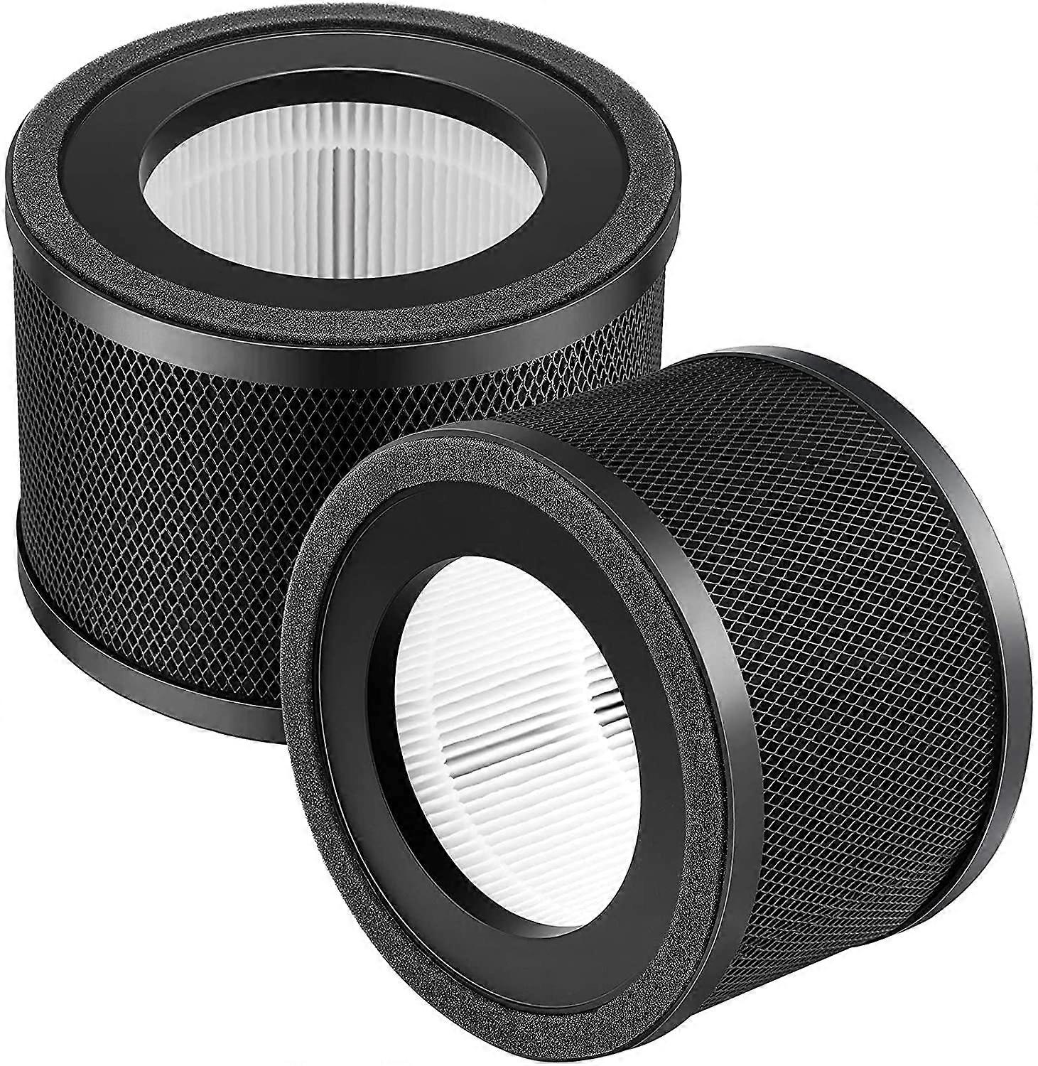 H13 True HEPA Replacement Filter 2 Pack for TaoTronics TT-AP001 Air Purifier, 3-in-1 Filtration System