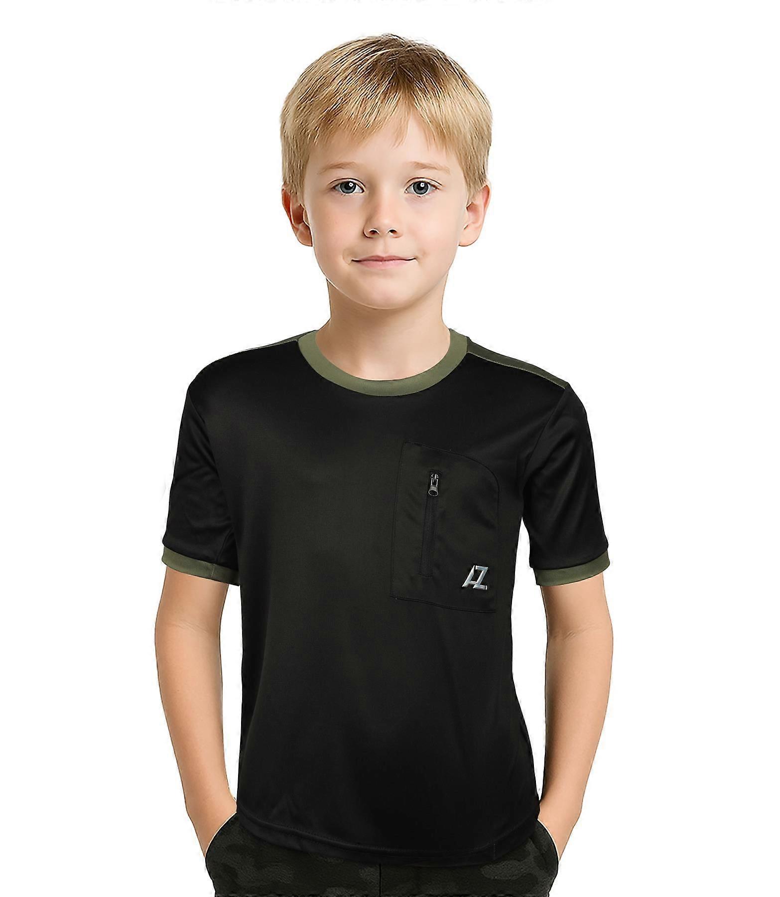 Kids Boys Active Sports T-Shirts Lightweight Short Sleeves Summer Top T-Shirts